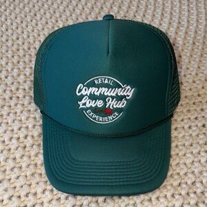 Trucker Hat Jewel Green. Great hat to throw on and enhance any outfit.